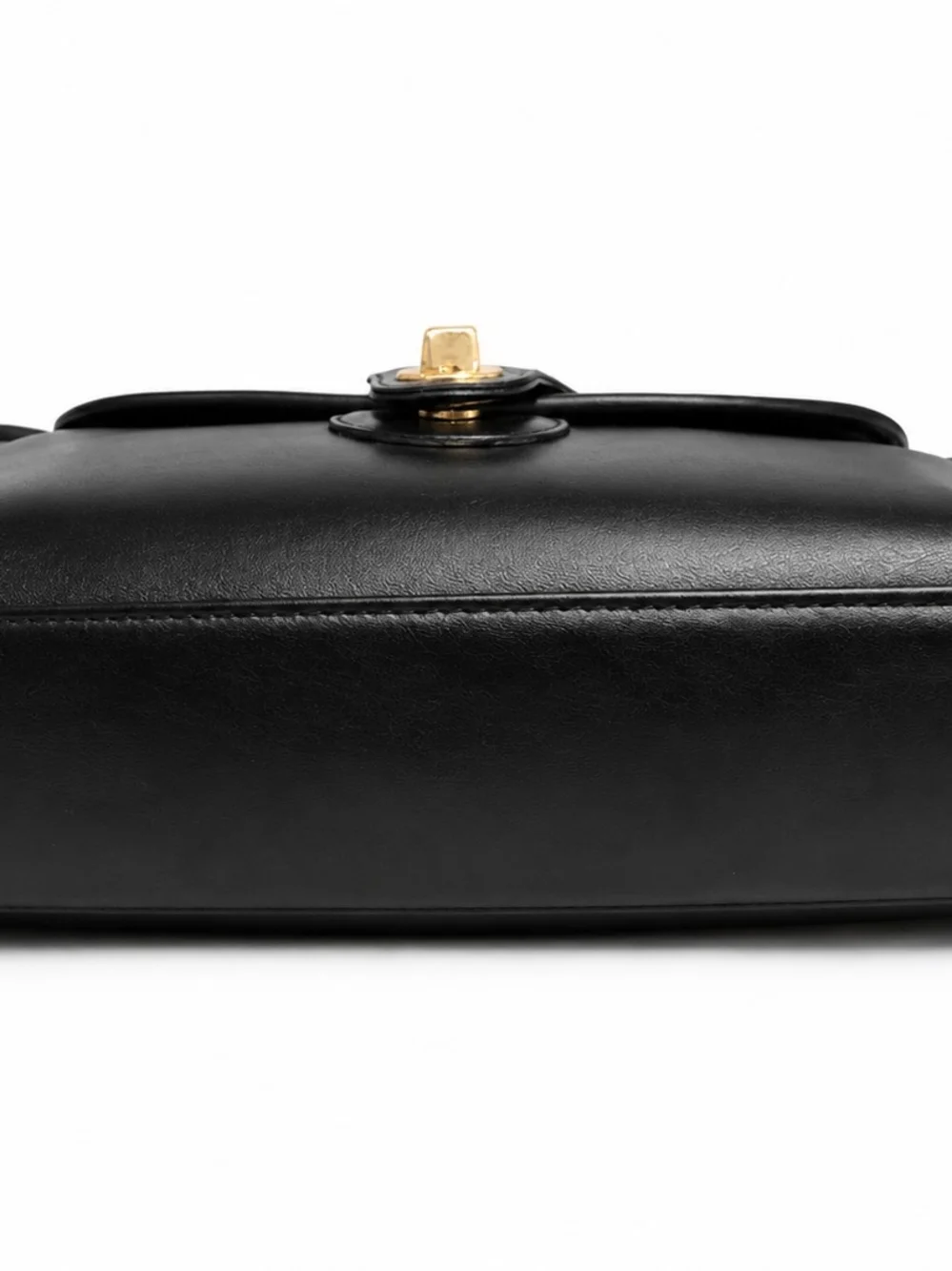 Vintage Coach Devon 9908 Black Glove-tanned Leather Brass Hardware EVC
